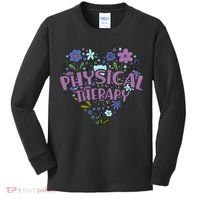 Physical Therapy Gift Love PT Physical Therapist Healthcare Kids Long Sleeve Shirt thumb 0