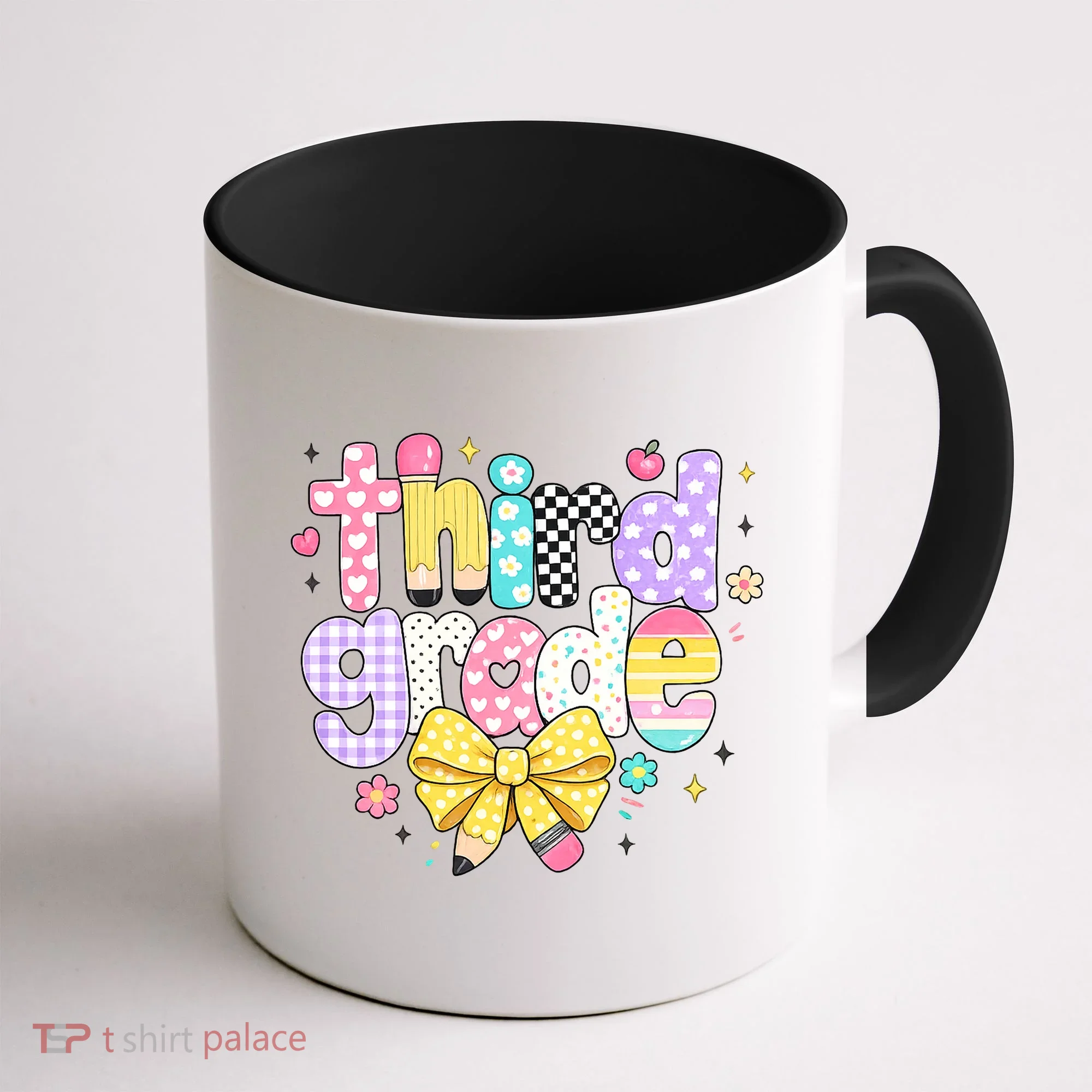 Preppy Third Grade Teacher 3rd Grade Back To School Coffee Mug