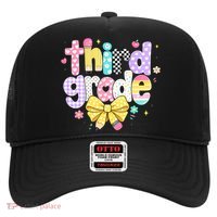 Preppy Third Grade Teacher 3rd Grade Back To School Hat thumb 0