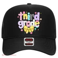 Preppy Third Grade Teacher 3rd Grade Back To School Hat thumb 0