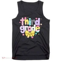 Preppy Third Grade Teacher 3rd Grade Back To School Tank Top thumb 0