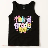 Preppy Third Grade Teacher 3rd Grade Back To School Tank Top thumb 2