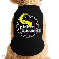 Planet Thiccness Gym Thickness Funny Joke Workout Lover Doggie Tank thumb 0