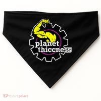 Planet Thiccness Gym Thickness Funny Joke Workout Lover USA-Made Doggie Bandana thumb 0