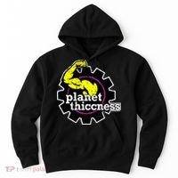 Planet Thiccness Gym Thickness Funny Joke Workout Lover Hoodie thumb 0