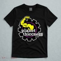 Planet Thiccness Gym Thickness Funny Joke Workout Lover T-Shirt thumb 5
