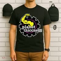 Planet Thiccness Gym Thickness Funny Joke Workout Lover T-Shirt thumb 6