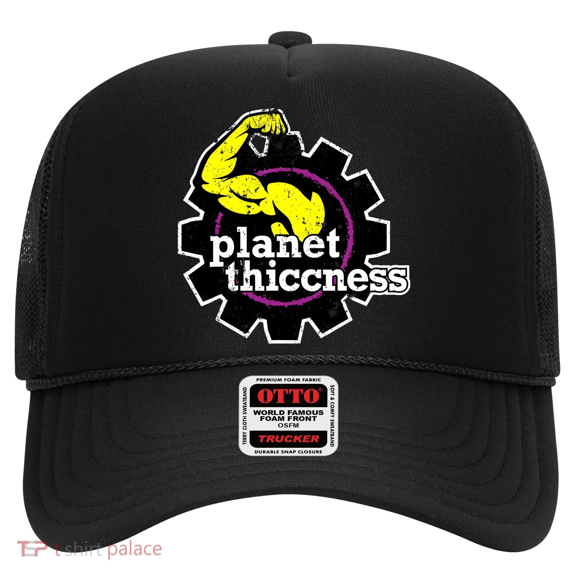 Planet Thiccness Gym Thickness Funny Joke Workout Lover Hat