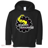 Planet Thiccness Gym Thickness Funny Joke Workout Lover Toddler Hoodie thumb 0