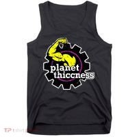 Planet Thiccness Gym Thickness Funny Joke Workout Lover Tank Top thumb 0