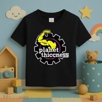 Planet Thiccness Gym Thickness Funny Joke Workout Lover Toddler T-Shirt thumb 3
