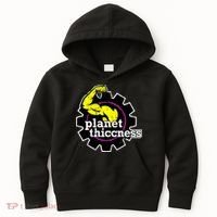 Planet Thiccness Gym Thickness Funny Joke Workout Lover Kids Hoodie thumb 0
