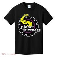 Planet Thiccness Gym Thickness Funny Joke Workout Lover Kids T-Shirt thumb 0