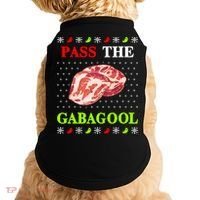 Pass the Gabagool Tacky Ugly Christmas Doggie Tank thumb 0