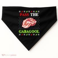 Pass the Gabagool Tacky Ugly Christmas USA-Made Doggie Bandana thumb 0