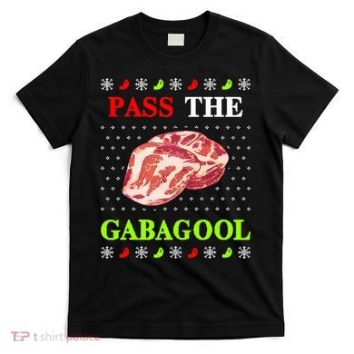 Pass the Gabagool Tacky Ugly Christmas T-Shirt