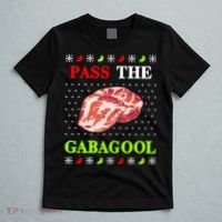 Pass the Gabagool Tacky Ugly Christmas T-Shirt thumb 5