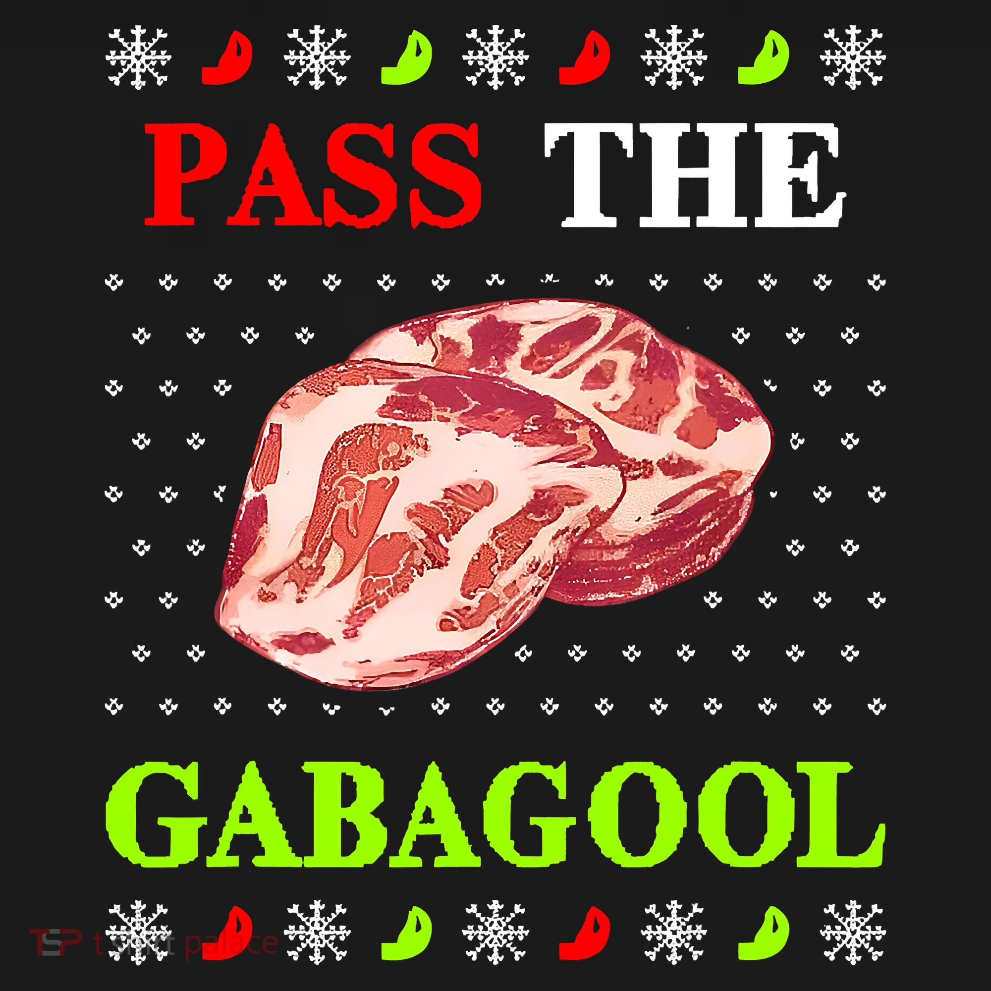 Pass the Gabagool Tacky Ugly Christmas Ornament
