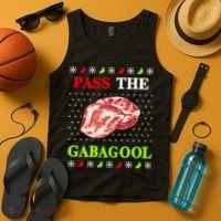 Pass the Gabagool Tacky Ugly Christmas Tank Top thumb 4