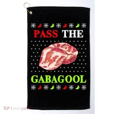 Pass the Gabagool Tacky Ugly Christmas Golf Towel