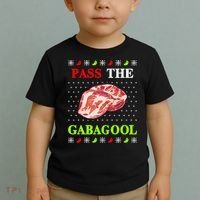 Pass the Gabagool Tacky Ugly Christmas Toddler T-Shirt thumb 2