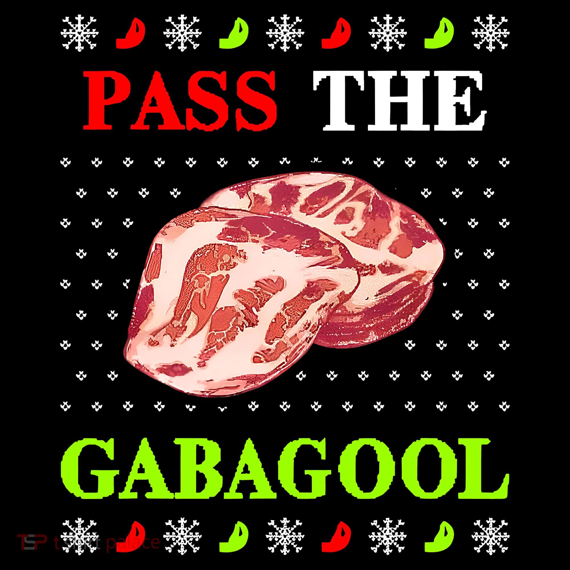Pass the Gabagool Tacky Ugly Christmas Visor