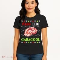 Pass the Gabagool Tacky Ugly Christmas Women's T-Shirt thumb 4