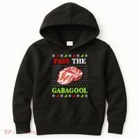 Pass the Gabagool Tacky Ugly Christmas Kids Hoodie thumb 0