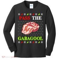 Pass the Gabagool Tacky Ugly Christmas Kids Long Sleeve Shirt thumb 0