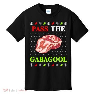 Pass the Gabagool Tacky Ugly Christmas Kids T-Shirt