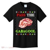 Pass the Gabagool Tacky Ugly Christmas Kids T-Shirt thumb 0