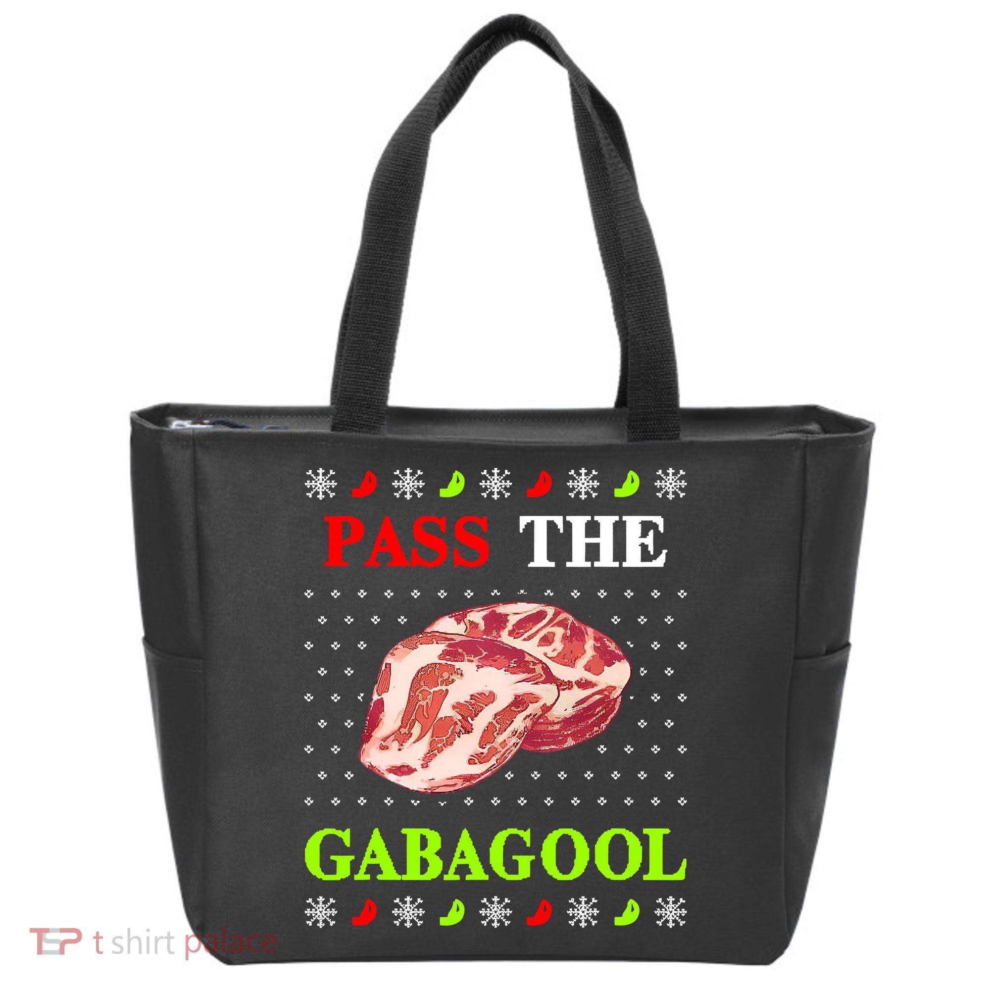 Pass the Gabagool Tacky Ugly Christmas Tote Bag