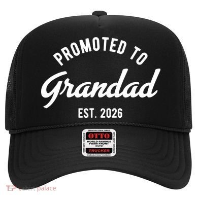 Promoted To Grandad 2026 Hat