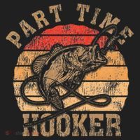 Part Time Hooker Funny Fishermen Sarcastic Joke For Dad Beanie thumb 2