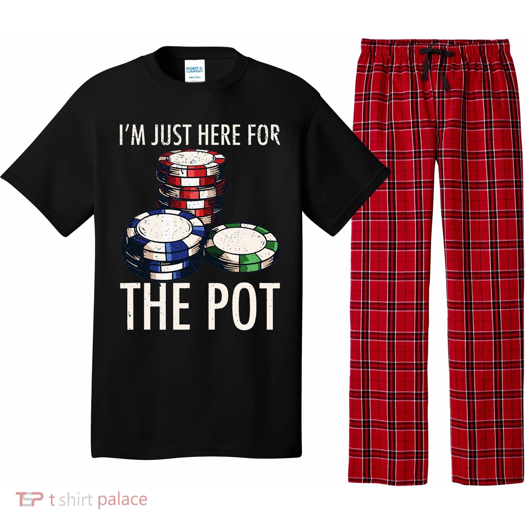 Poker Texas Holdem Gambling Pot Cards Player Pajama Set