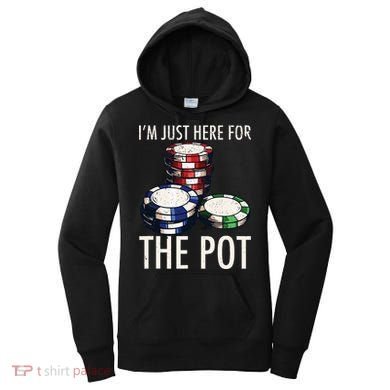 Poker Texas Holdem Gambling Pot Cards Player Women's Hoodie