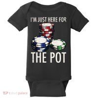 Poker Texas Holdem Gambling Pot Cards Player Baby Bodysuit thumb 0