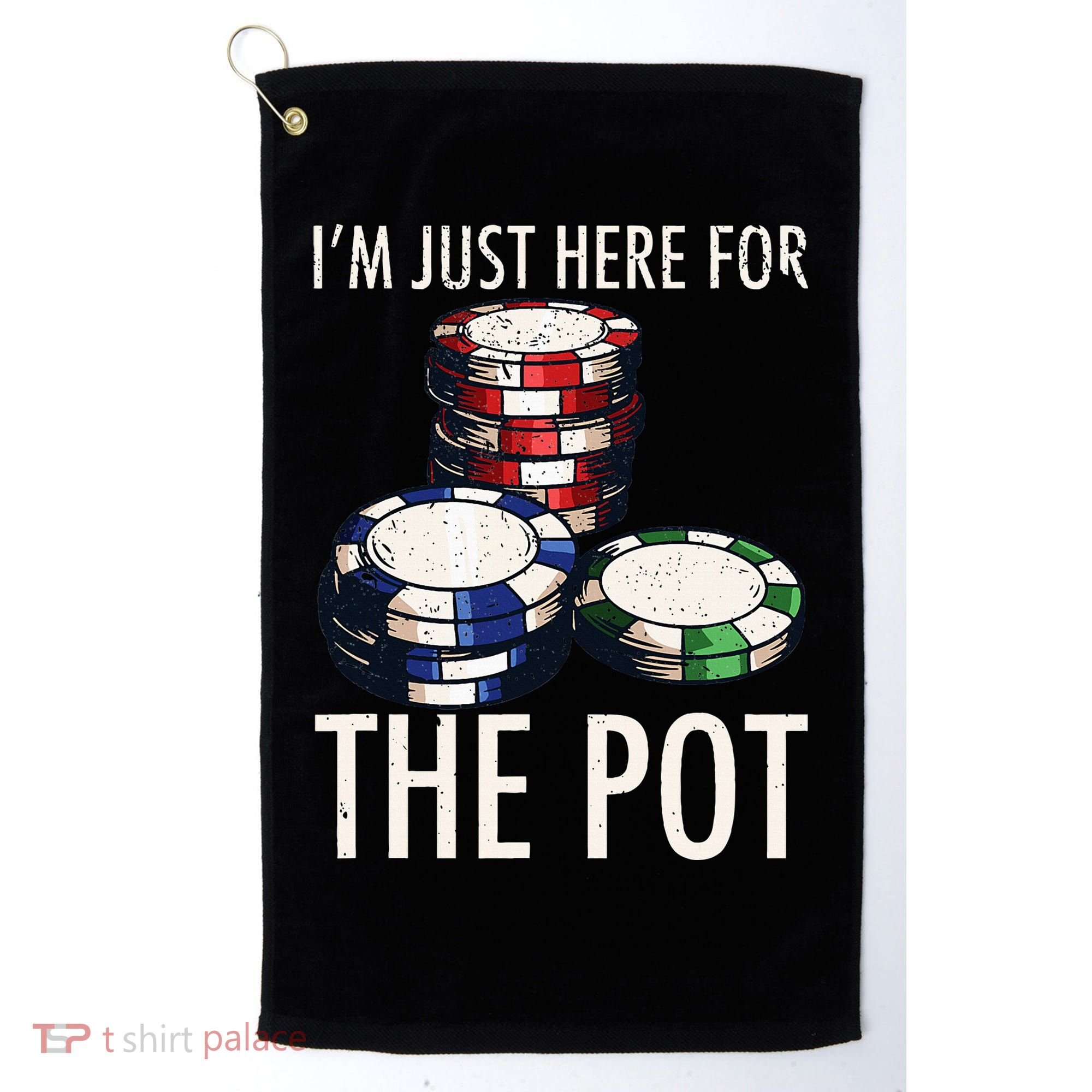 Poker Texas Holdem Gambling Pot Cards Player Golf Towel