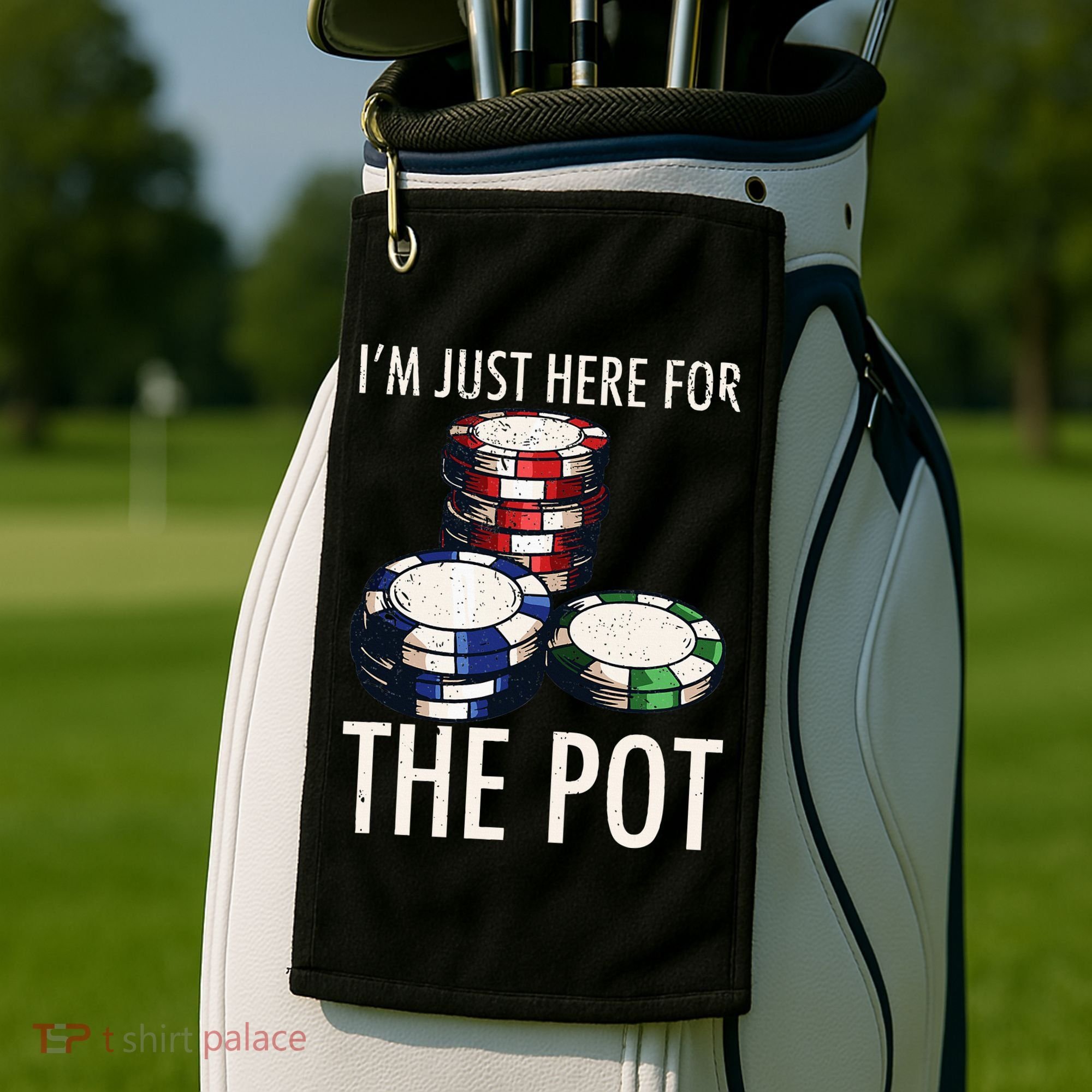 Poker Texas Holdem Gambling Pot Cards Player Golf Towel