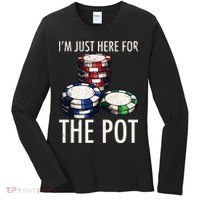 Poker Texas Holdem Gambling Pot Cards Player Women's Long Sleeve Shirt thumb 0