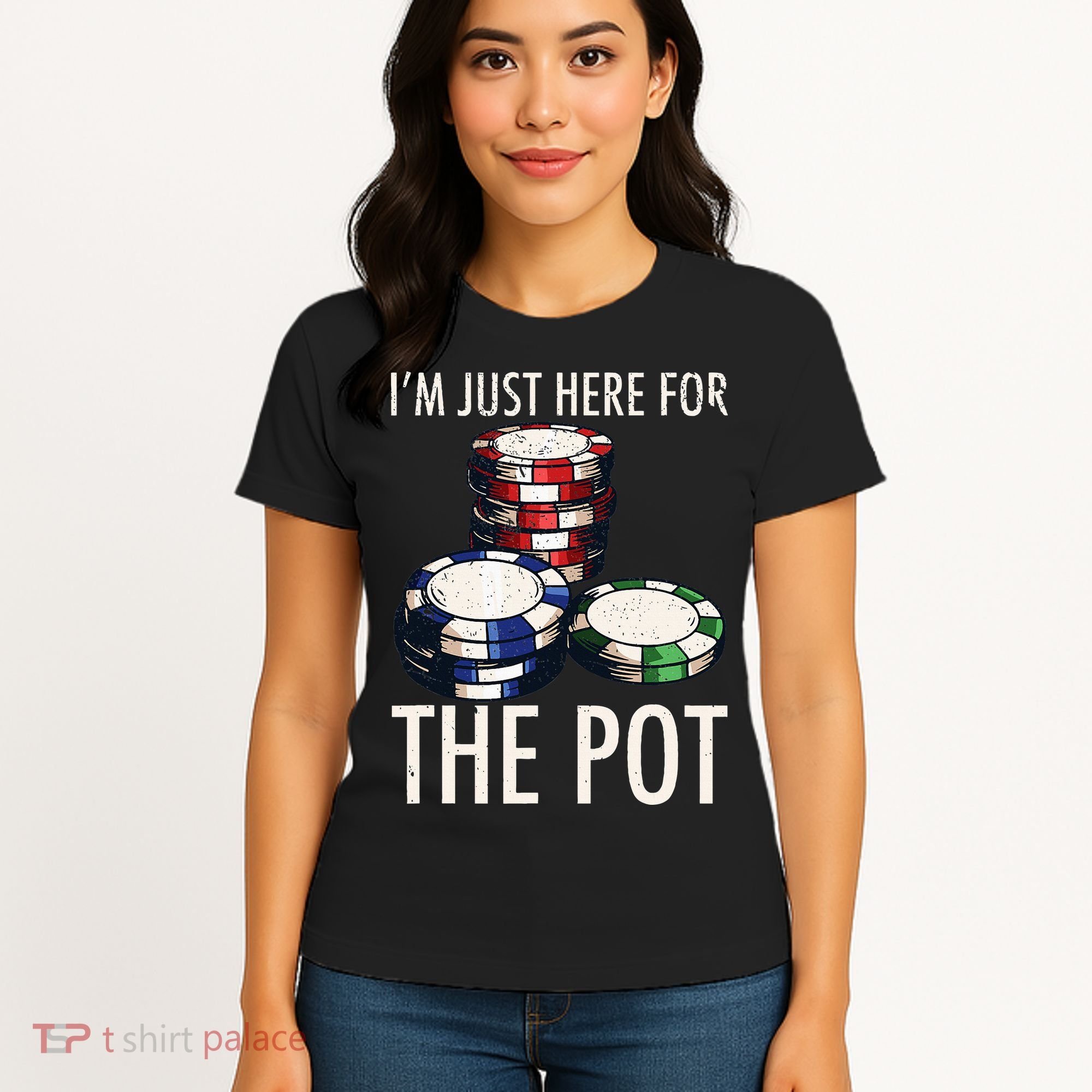 Poker Texas Holdem Gambling Pot Cards Player Women's T-Shirt