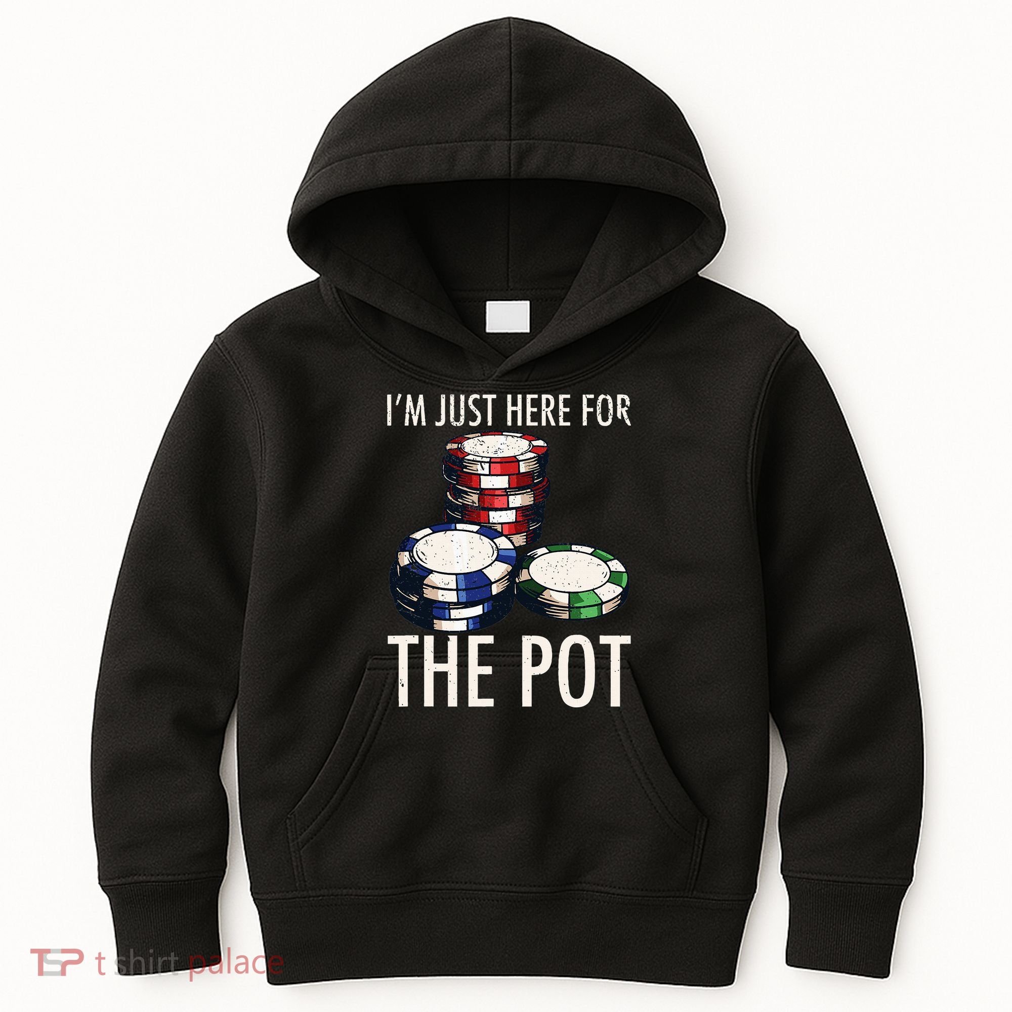 Poker Texas Holdem Gambling Pot Cards Player Kids Hoodie