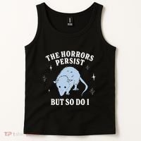 Possum The Horrors Persist But So Do I Tank Top thumb 2
