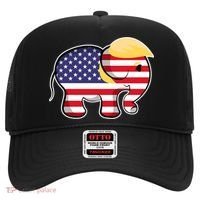 Pro Trump Hair Elephant Red White Blue Flag Republican Gift Hat thumb 0