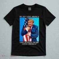 Patriotic Trump Hugging Flag Pro Trump Republican Gifts T-Shirt thumb 5