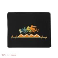 Pump Track Heartbeat Mountain Bike Bmx Ecg Retro Mousepad thumb 0