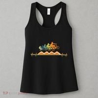 Pump Track Heartbeat Mountain Bike Bmx Ecg Retro Women's Tank Top thumb 3