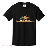 Pump Track Heartbeat Mountain Bike Bmx Ecg Retro Kids T-Shirt thumb 0