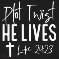 Plot Twist He Lives Cross Funny Christian Easter Day Gift Beanie thumb 2