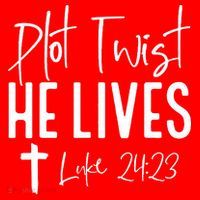 Plot Twist He Lives Cross Funny Christian Easter Day Gift Santa Hat thumb 1